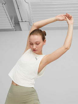 Puma - Studio Skimmer Womens White T-Shirt