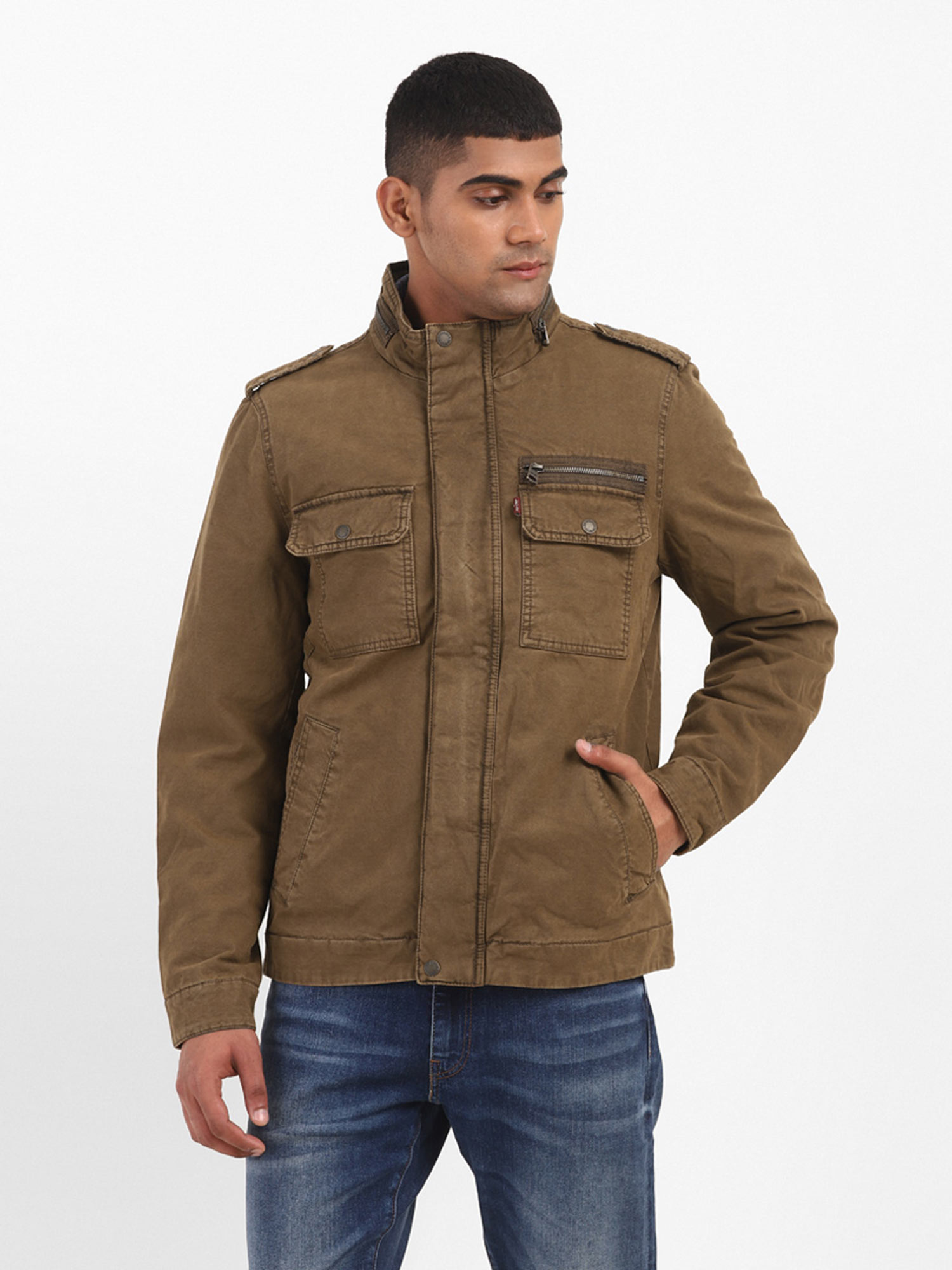 Buy Levi's Men Brown Regular Jacket 