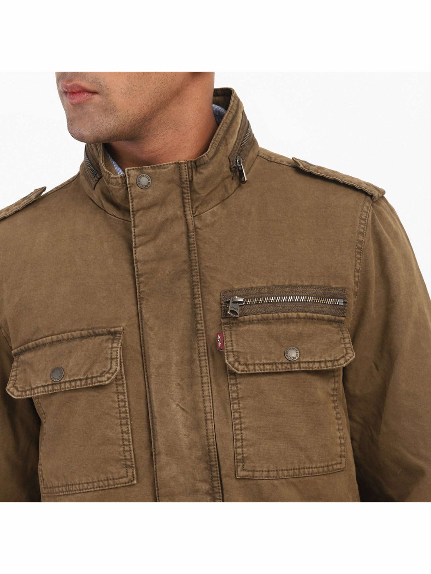 Buy Levi's Men Brown Regular Jacket 