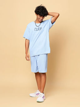 TeenTrums - Boys Graphic T-Shirt and Shorts Co-Ord (Set of 2)