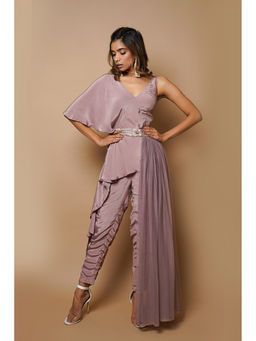 Ahi Clothing - Onion Pink Indo Western (Set of 3)