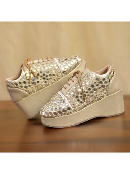 Around Always - Aaina Gold Sneakers