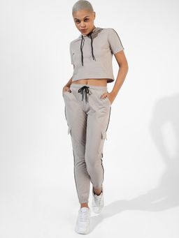 PINACOLADA - Women Solid Grey Regular Fit Co-Ords Set