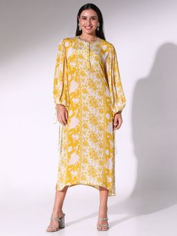 Sakshi Girri - Yellow Floral Printed Dress