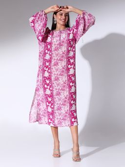 Sakshi Girri - Purple Floral Printed Dress