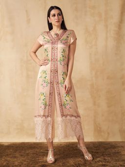 Sakshi Girri - Beige Floral Jumpsuit