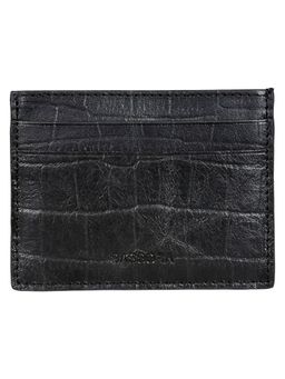 Sassora - Genuine Leather RFID Protected Ultra Slim Debit Credit Card Holder-Black
