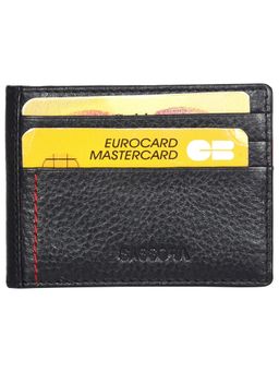 Sassora - Premium Leather Bi Fold RFID Card Holder-Black