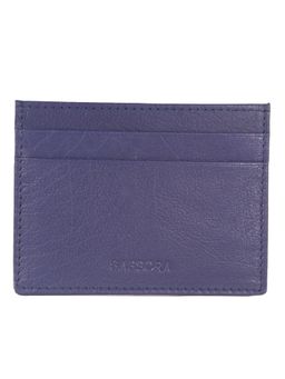 Sassora - Genuine Leather RFID Pocket Friendly Debit Credit Card Holder-Blue