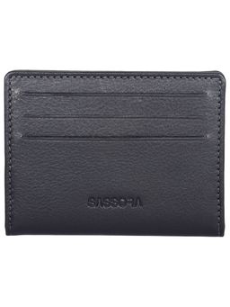 Sassora - Genuine Leather RFID Protected Business Card Holder-Black