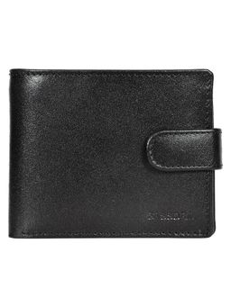 Sassora - Genuine Leather Medium Size RFID Men Wallet-Black