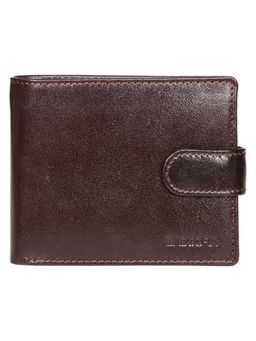 Sassora - Genuine Leather Medium RFID Men Wallet With 12 Card Slots-Brown