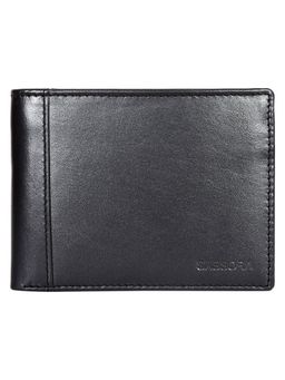 Sassora - Genuine Leather Medium Size RFID Men Wallet-Black