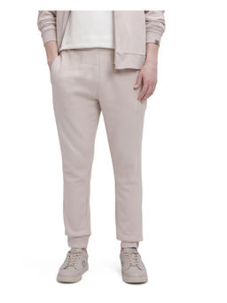 Rare Rabbit - Men Ander Beige Plain Regular Fit Joggers