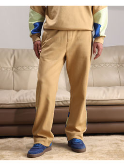 Rare Rabbit - Men Armon-1 Dusky Beige Printed Regular Fit Track Pant