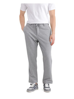Rare Rabbit - Men Couver Grey Plain Relaxed Fit Track Pant