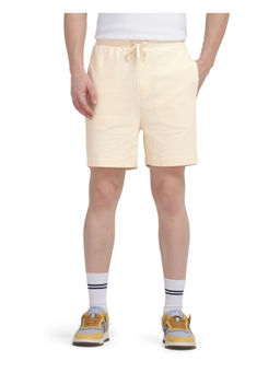 Rare Rabbit - Men Kelor Pastel Yellow Plain Regular Fit Shorts