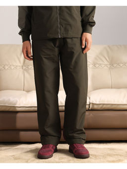 Rare Rabbit - Men Waber-B Olive Cut & Sew Regular Fit Track Pant
