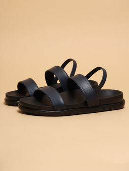ERIDANI - Women Vivienne Navy Blue Multi-Strap Comfort Sandals