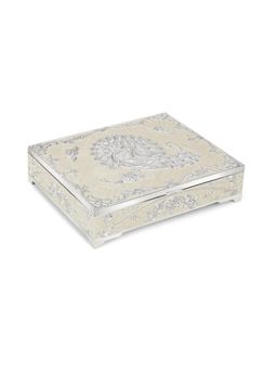 Momentz - Cream 4 In 1 Peacock Enamel Dry fruit Box