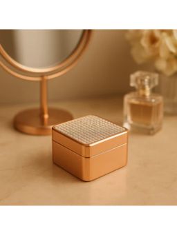 Momentz - Rose Gold Square Shape Jewellery Box