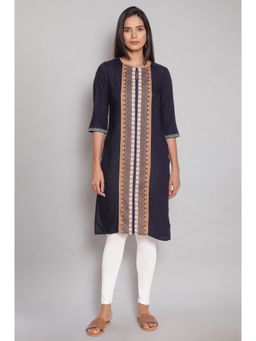 W - Blue Geometric Kurta