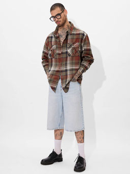 The Souled Store - Plaid: Multi-Color Men Utility Shirt