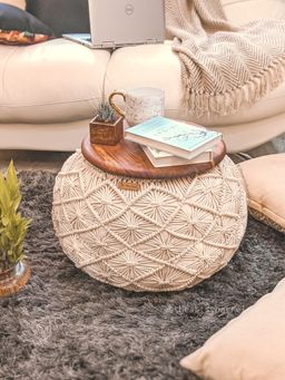 Karighar - Hand Knitted Pouffe
