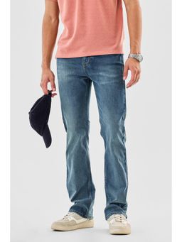 Snitch - Blue Denim Straight Fit Casual Jeans