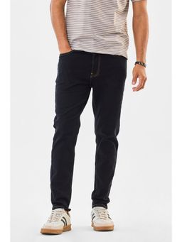 Snitch - Navy Blue Denim Skinny Fit Casual Jeans
