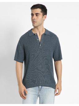 American Eagle - Mens Bunker Navy Blue Polo T-Shirt