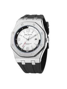 Daniel Hechter - Paris Grenelle Collection Analog Silicon Round White Watch for Men-DHM1015 (M)