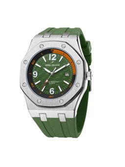 Daniel Hechter - Paris Grenelle Collection Analog Silicon Round Green Watch for Men-DHM1015 (M)