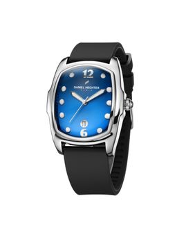 Daniel Hechter - Paris Cite Collection Analog Silicon Rectangular Blue Watch for Men-DHM1017 (M)