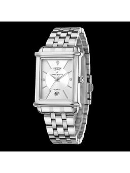 Daniel Hechter - Paris Etoile Collection Analog Rectangular White Watch for Men-DHW2009 (M)