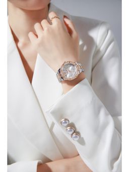 Daniel Hechter - Paris Vendome Collection Analog Round Silver Watch for Women-DHW2009 (M)