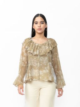Contemponari - Brown Rae Top with Slip