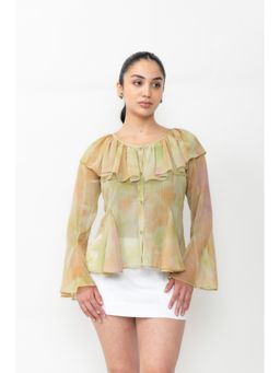 Contemponari - Green Rae Top with Slip