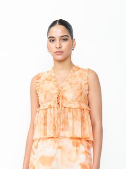 Contemponari - Orange Sil Top