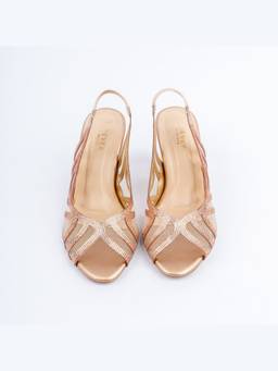 FOREVER SHOE BAZAR - Champagne All Dolled Up Partywear Sandal