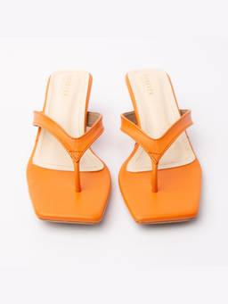 FOREVER SHOE BAZAR - Orange The Low-Key Slay Kitten Heels