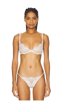 fleur du mal - x Galia Lahav Beaded Iris Lace Unlined Demi Bra