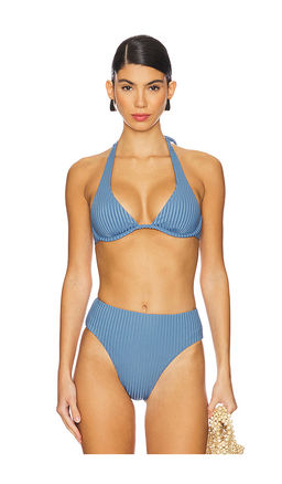 L SPACE - Eco Ocean Rib Isa Bikini Top