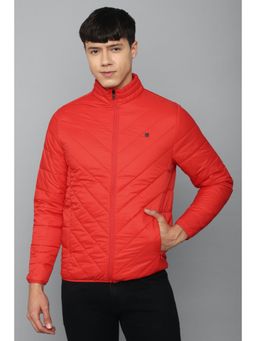 Allen Solly - Men Red Quilted Full Sleeves Casual Jacket