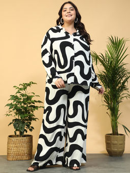 Oxolloxo - White Printed Co-Ord (Set of 2)