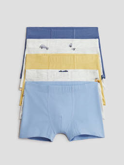 H&M - Boys Multi-Color 5-Pack Cotton Trunks