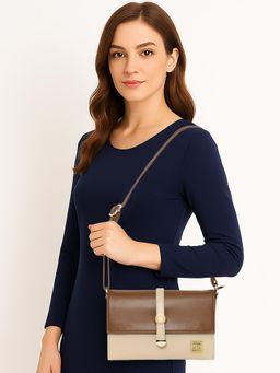 ESBEDA - Tan Colour Dual-Tone Elegance Sling Bag For Strap (S)