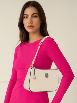 ESBEDA - Beige Colour Chain Handle Small Handbag For Strap (S)