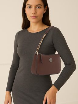 ESBEDA - Brown Colour Chain Handle Small Handbag For Strap (S)