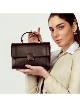 Strokes by Namrata Mehta - Mahogany Mystique Serena Handbag Cum Sling Bag - Brown